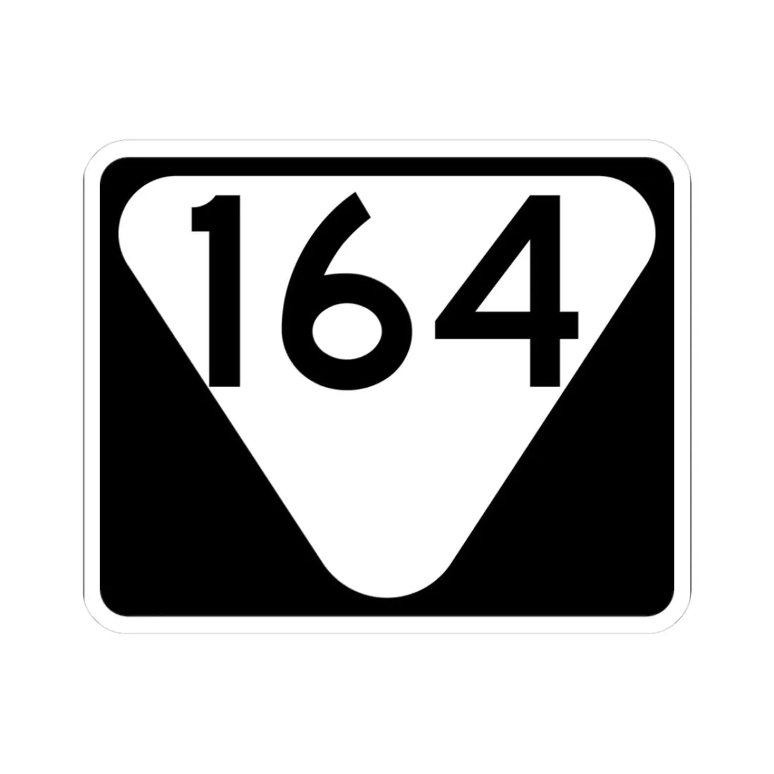 Secondary Tennessee 164 (Tennessee) (Road Sign) STICKER Vinyl Kiss-Cut Decal 3 Inch White - The Sticker Space
