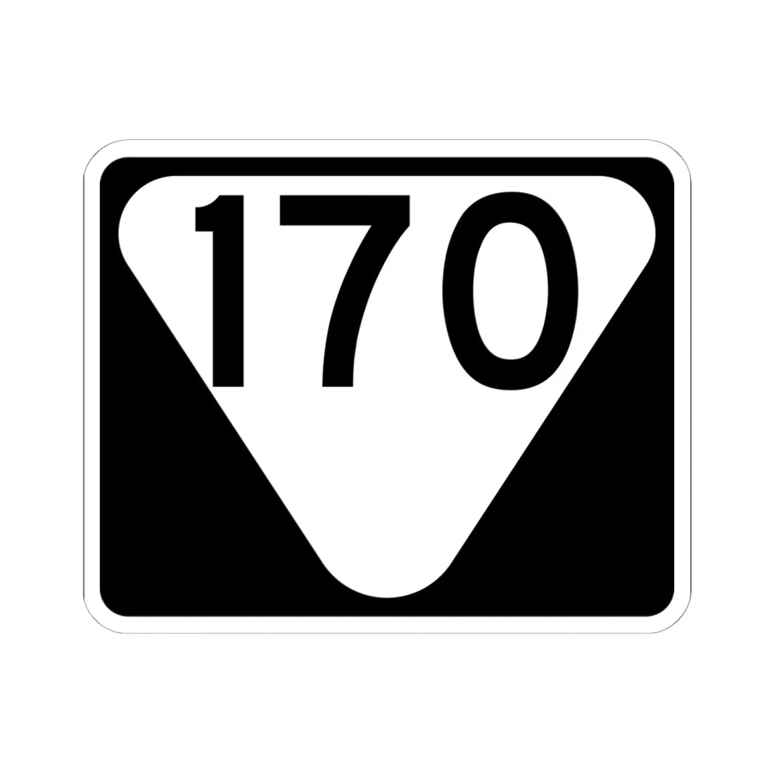 Secondary Tennessee 170 (Tennessee) (Road Sign) STICKER Vinyl Kiss-Cut Decal 6 Inch White - The Sticker Space