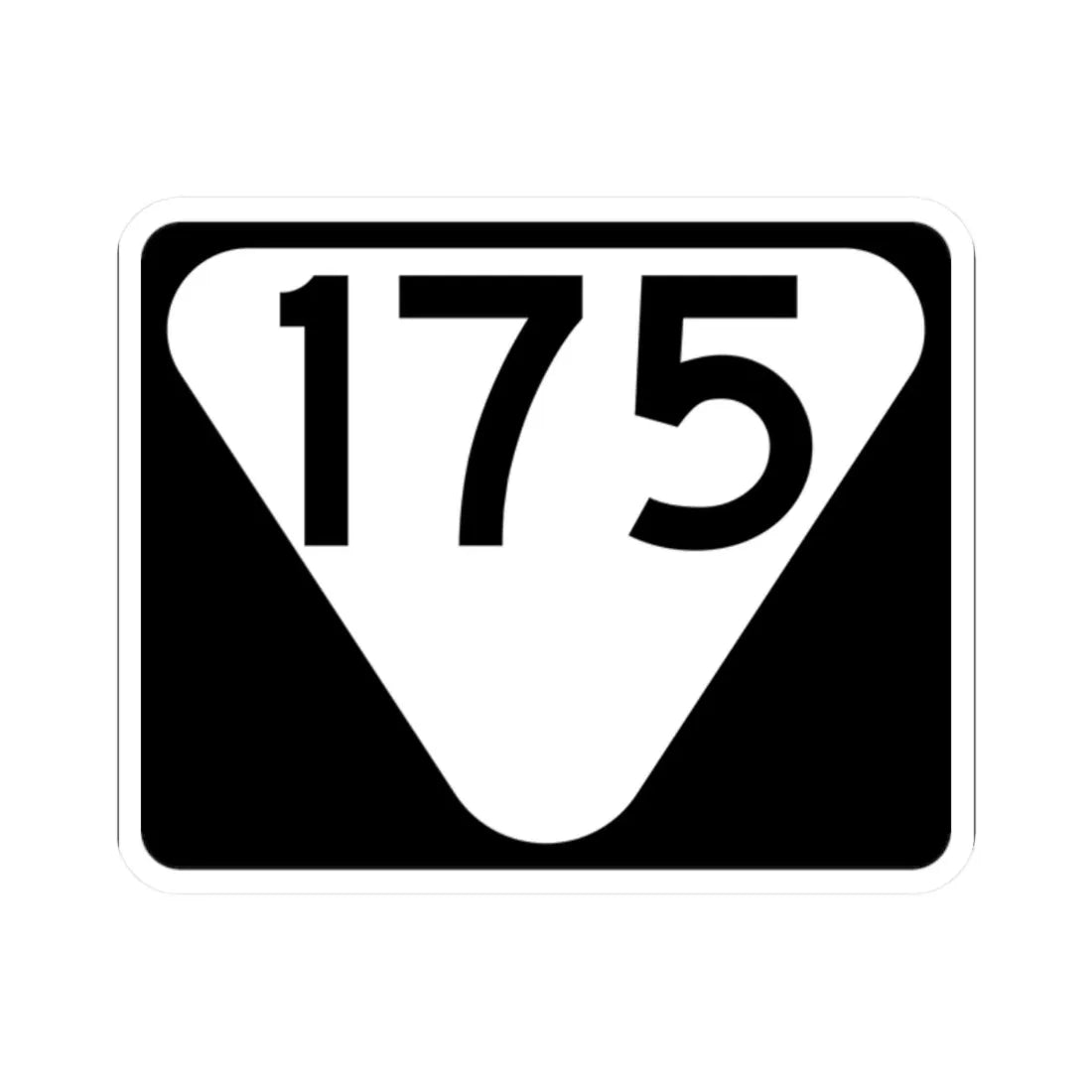 Secondary Tennessee 175 (Tennessee) (Road Sign) STICKER Vinyl Kiss-Cut Decal 2 Inch White - The Sticker Space