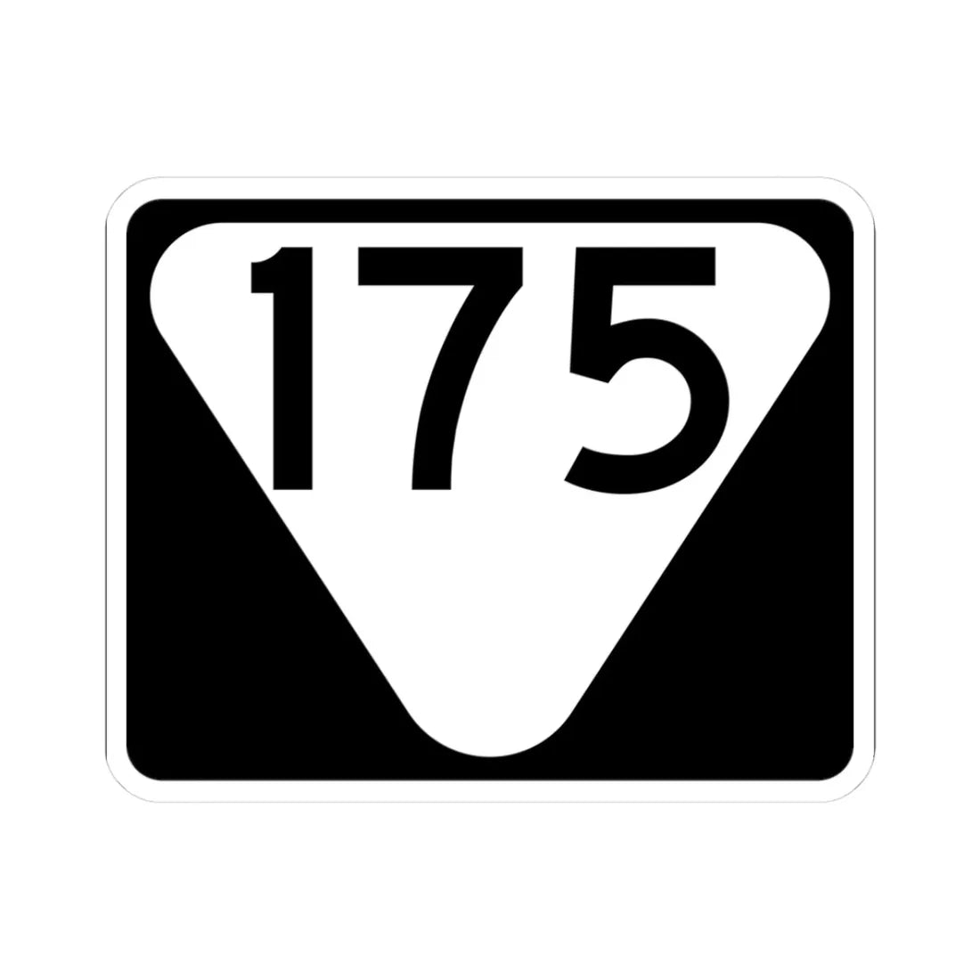 Secondary Tennessee 175 (Tennessee) (Road Sign) STICKER Vinyl Kiss-Cut Decal 3 Inch White - The Sticker Space