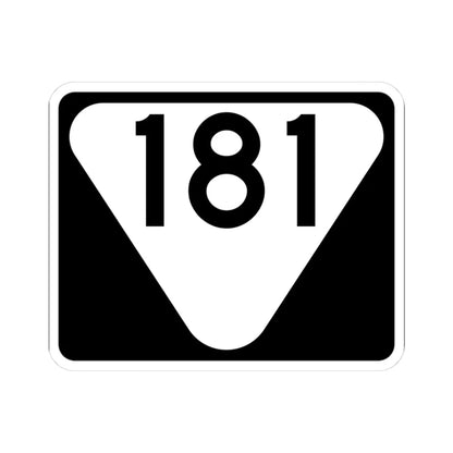 Secondary Tennessee 181 (Tennessee) (Road Sign) STICKER Vinyl Kiss-Cut Decal 3 Inch White - The Sticker Space