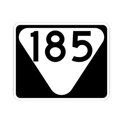 Secondary Tennessee 185 (Tennessee) (Road Sign) STICKER Vinyl Kiss-Cut Decal 6 Inch White - The Sticker Space