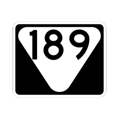Secondary Tennessee 189 (Tennessee) (Road Sign) STICKER Vinyl Kiss-Cut Decal 6 Inch White - The Sticker Space