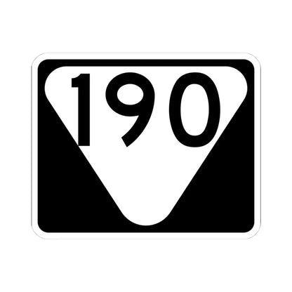 Secondary Tennessee 190 (Tennessee) (Road Sign) STICKER Vinyl Kiss-Cut Decal 4 Inch White - The Sticker Space