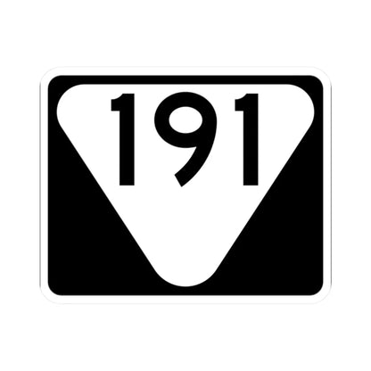 Secondary Tennessee 191 (Tennessee) (Road Sign) STICKER Vinyl Kiss-Cut Decal 2 Inch White - The Sticker Space