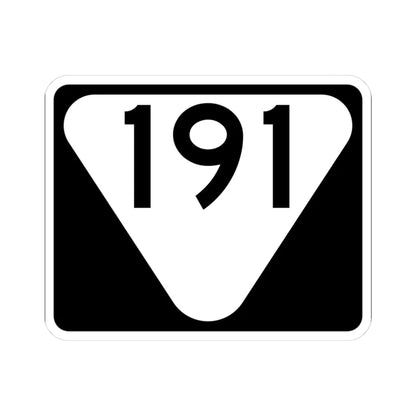 Secondary Tennessee 191 (Tennessee) (Road Sign) STICKER Vinyl Kiss-Cut Decal 3 Inch White - The Sticker Space