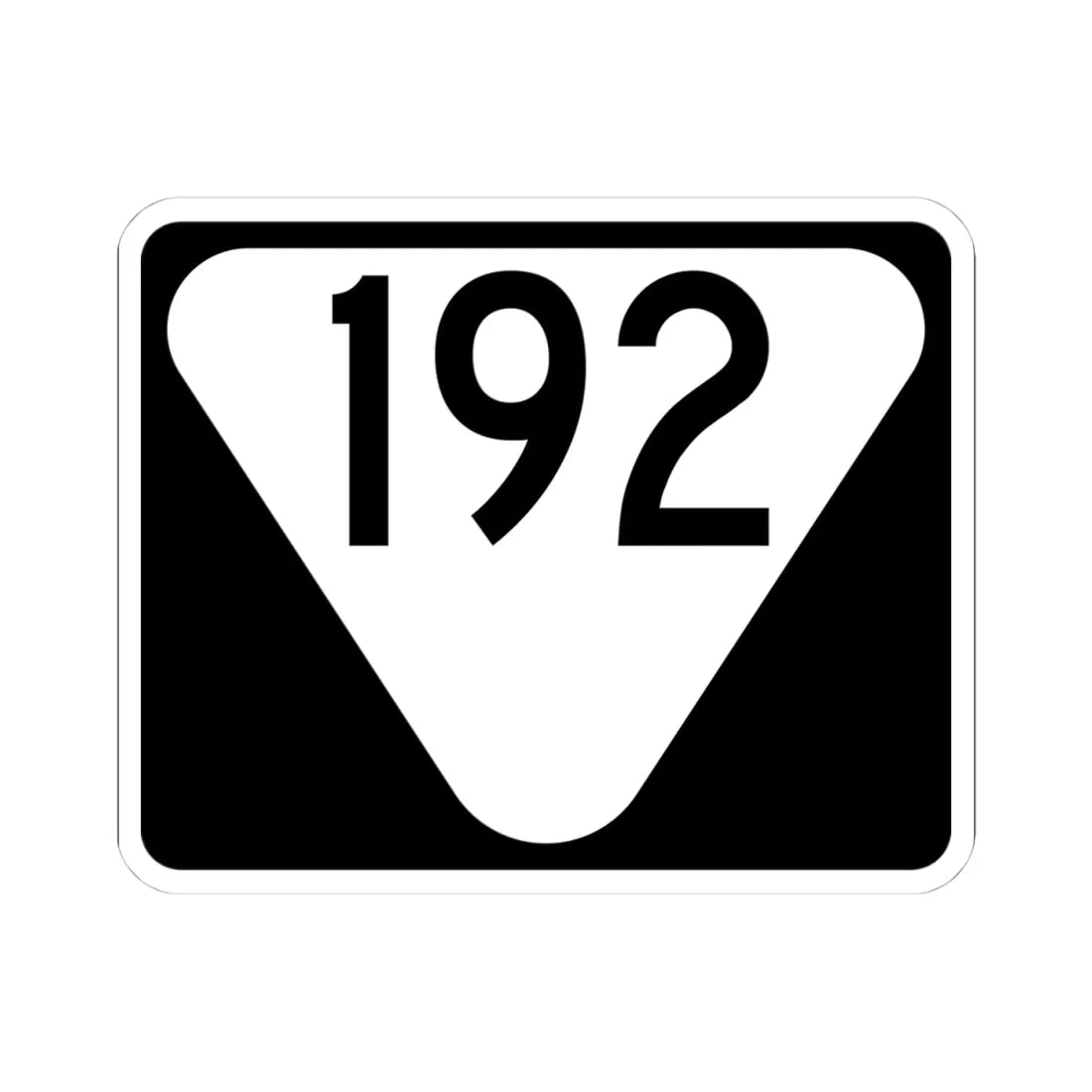 Secondary Tennessee 192 (Tennessee) (Road Sign) STICKER Vinyl Kiss-Cut Decal 4 Inch White - The Sticker Space
