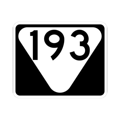 Secondary Tennessee 193 (Tennessee) (Road Sign) STICKER Vinyl Kiss-Cut Decal 3 Inch White - The Sticker Space