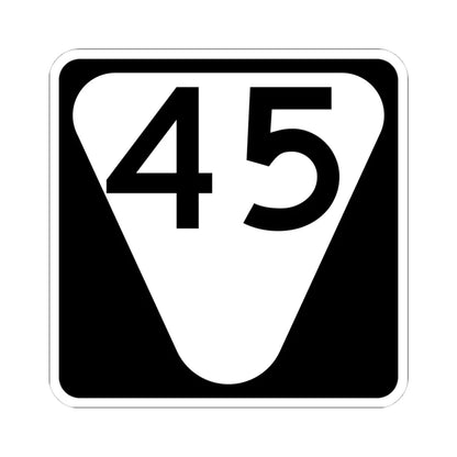 Secondary Tennessee 45 (Tennessee) (Road Sign) STICKER Vinyl Kiss-Cut Decal 4 Inch White - The Sticker Space