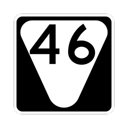 Secondary Tennessee 46 (Tennessee) (Road Sign) STICKER Vinyl Kiss-Cut Decal 4 Inch White - The Sticker Space