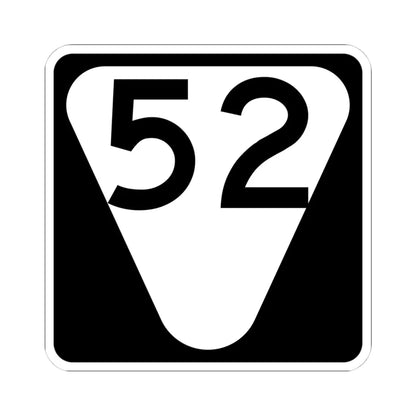Secondary Tennessee 52 (Tennessee) (Road Sign) STICKER Vinyl Kiss-Cut Decal 4 Inch White - The Sticker Space