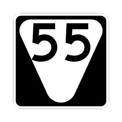 Secondary Tennessee 55 (Tennessee) (Road Sign) STICKER Vinyl Kiss-Cut Decal 3 Inch White - The Sticker Space