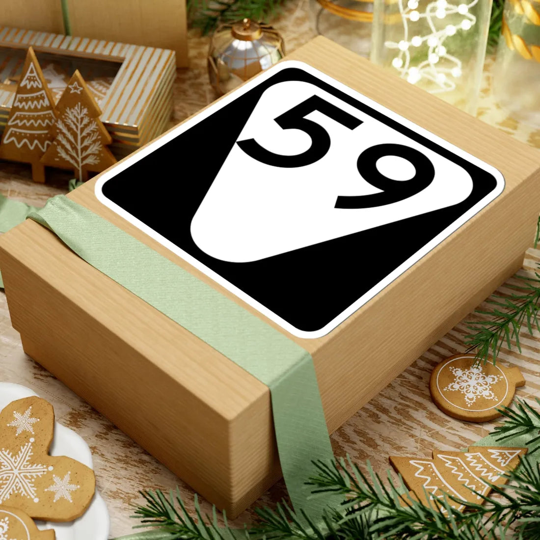 Secondary Tennessee 59 (Tennessee) (Road Sign) STICKER Vinyl Kiss-Cut Decal - The Sticker Space