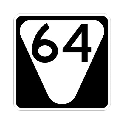 Secondary Tennessee 64 (Tennessee) (Road Sign) STICKER Vinyl Kiss-Cut Decal 3 Inch White - The Sticker Space