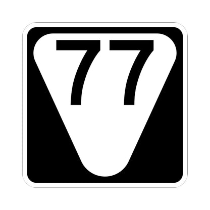 Secondary Tennessee 77 (Tennessee) (Road Sign) STICKER Vinyl Kiss-Cut Decal 4 Inch White - The Sticker Space