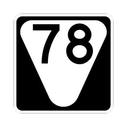 Secondary Tennessee 78 (Tennessee) (Road Sign) STICKER Vinyl Kiss-Cut Decal 3 Inch White - The Sticker Space