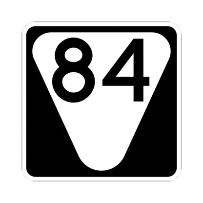 Secondary Tennessee 84 (Tennessee) (Road Sign) STICKER Vinyl Kiss-Cut Decal 3 Inch White - The Sticker Space