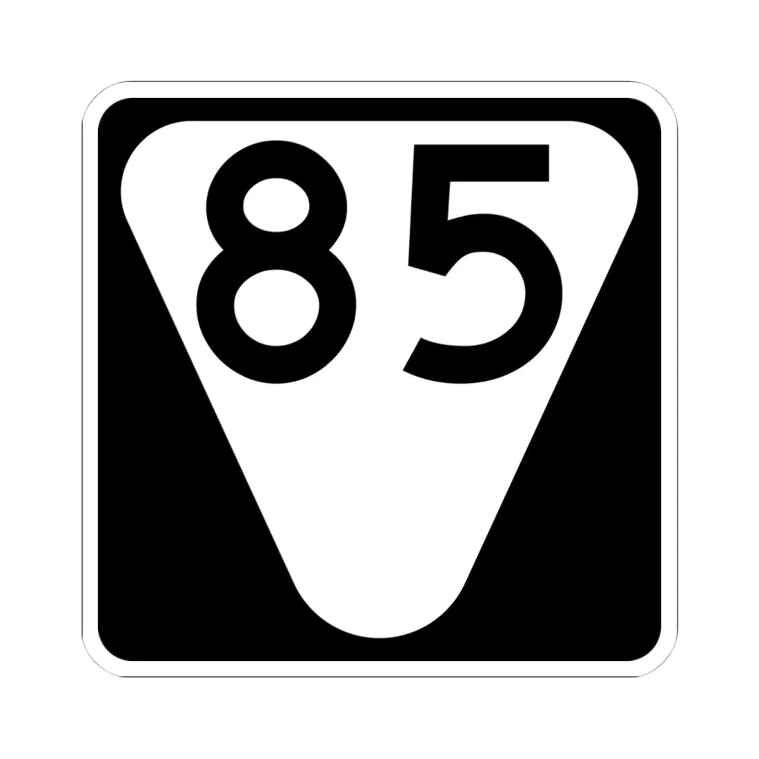 Secondary Tennessee 85 (Tennessee) (Road Sign) STICKER Vinyl Kiss-Cut Decal 4 Inch White - The Sticker Space