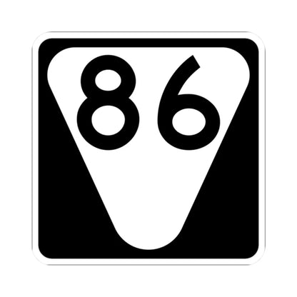 Secondary Tennessee 86 (Tennessee) (Road Sign) STICKER Vinyl Kiss-Cut Decal 2 Inch White - The Sticker Space