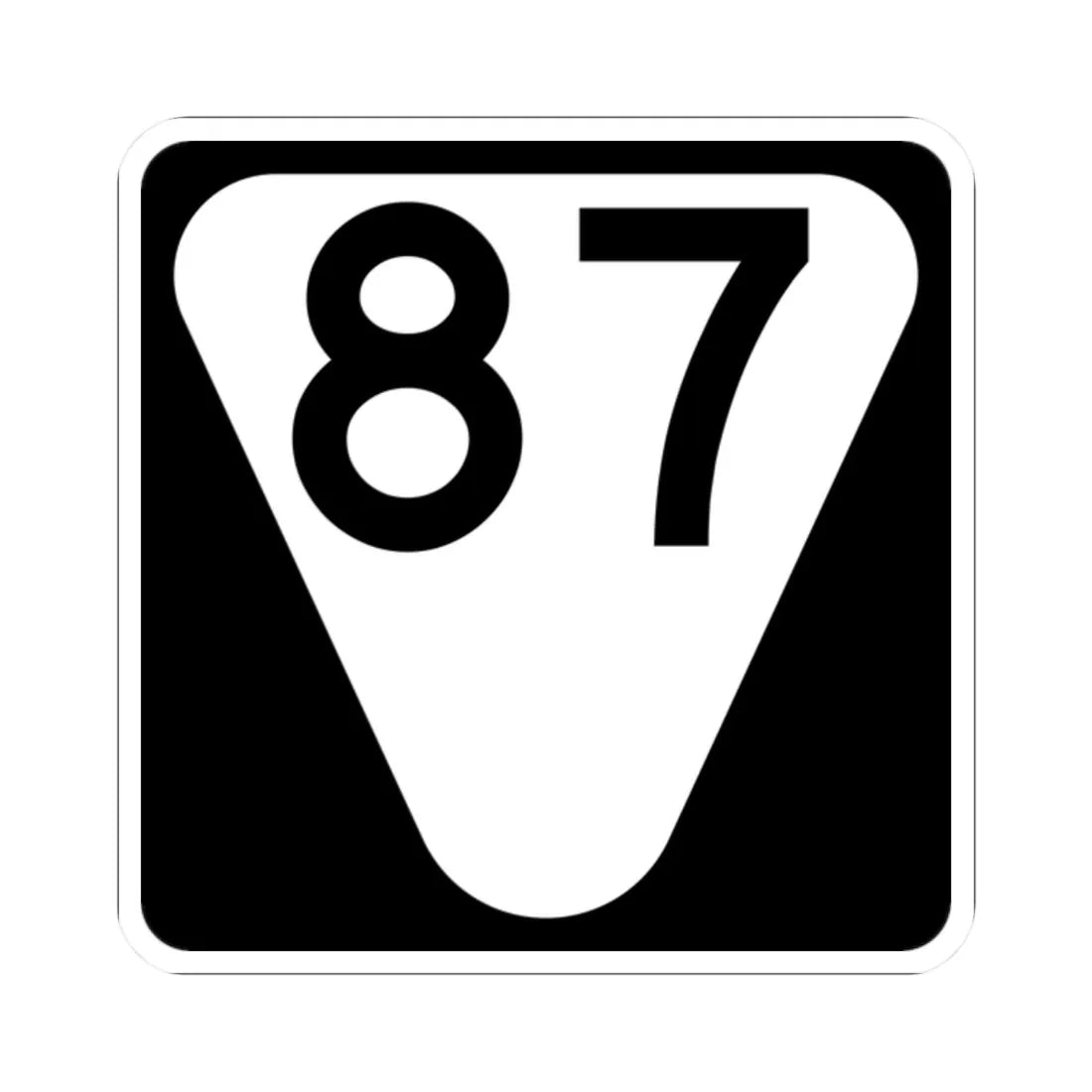 Secondary Tennessee 87 (Tennessee) (Road Sign) STICKER Vinyl Kiss-Cut ...