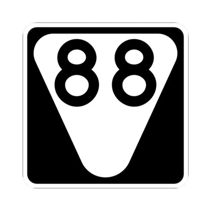 Secondary Tennessee 88 (Tennessee) (Road Sign) STICKER Vinyl Kiss-Cut Decal 2 Inch White - The Sticker Space