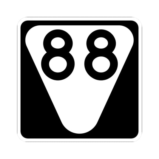 Secondary Tennessee 88 (Tennessee) (Road Sign) STICKER Vinyl Kiss-Cut Decal 2 Inch White - The Sticker Space