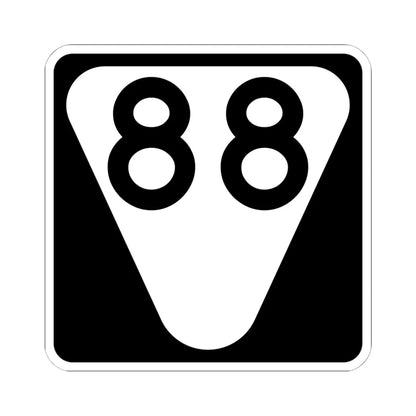 Secondary Tennessee 88 (Tennessee) (Road Sign) STICKER Vinyl Kiss-Cut Decal 6 Inch White - The Sticker Space