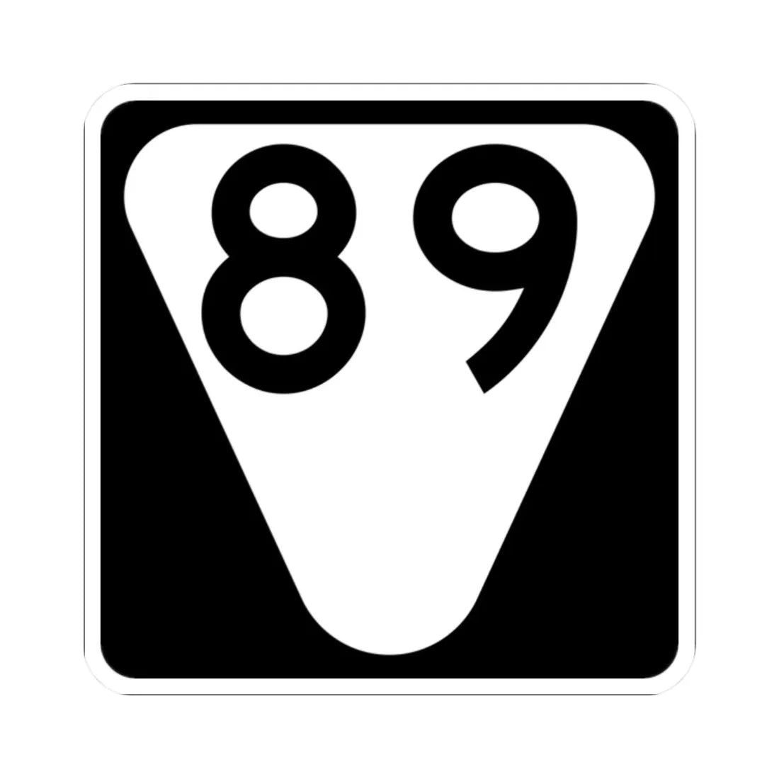 Secondary Tennessee 89 (Tennessee) (Road Sign) STICKER Vinyl Kiss-Cut Decal 2 Inch White - The Sticker Space