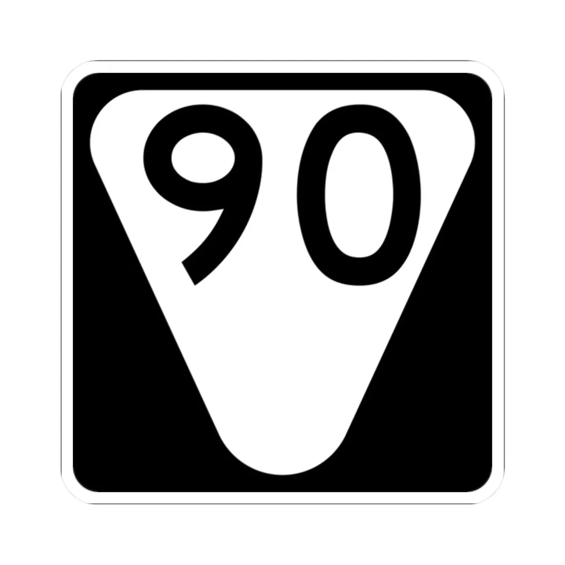 Secondary Tennessee 90 (Tennessee) (Road Sign) STICKER Vinyl Kiss-Cut Decal 2 Inch White - The Sticker Space