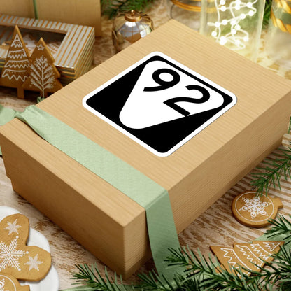 Secondary Tennessee 92 (Tennessee) (Road Sign) STICKER Vinyl Kiss-Cut Decal - The Sticker Space