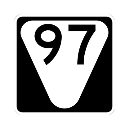 Secondary Tennessee 97 (Tennessee) (Road Sign) STICKER Vinyl Kiss-Cut Decal 6 Inch White - The Sticker Space
