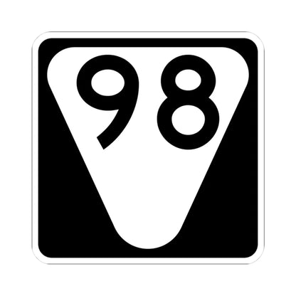 Secondary Tennessee 98 (Tennessee) (Road Sign) STICKER Vinyl Kiss-Cut Decal 3 Inch White - The Sticker Space