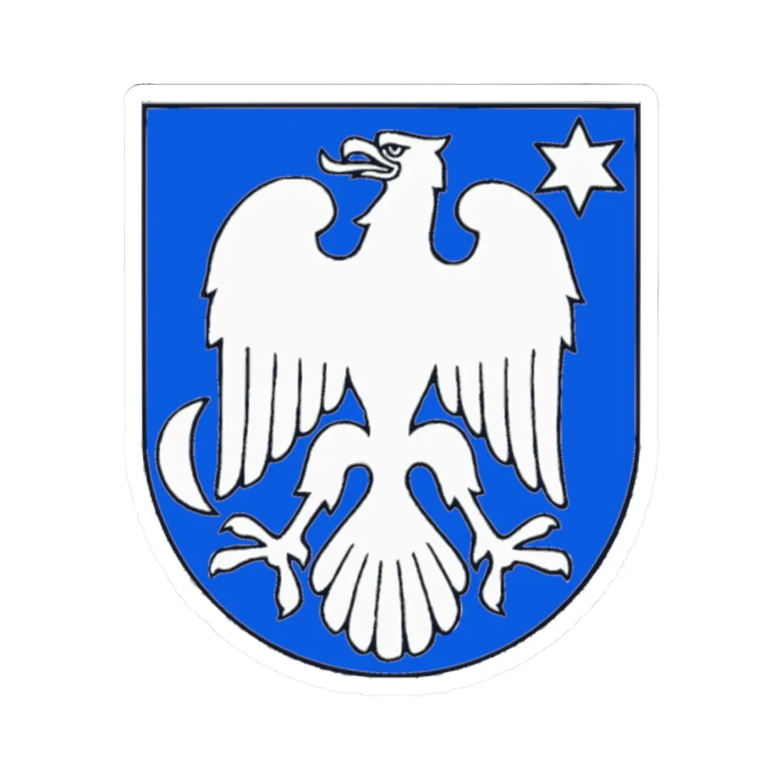 Secovce Coat of Arms (Slovakia) (Coat of Arms) STICKER Vinyl Kiss-Cut Decal 2 Inch White - The Sticker Space