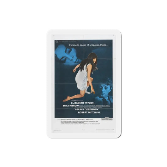 Secret Ceremony 1968 Movie Poster Refrigerator Magnet 2 Inch - The Sticker Space