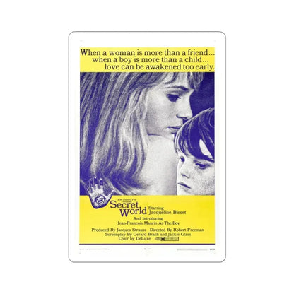 Secret World 1969 Movie Poster - STICKER Vinyl Kiss-Cut Decal 3 Inch White - The Sticker Space