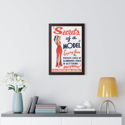 SECRETS OF A MODEL 1940 - Framed Movie Poster-The Sticker Space