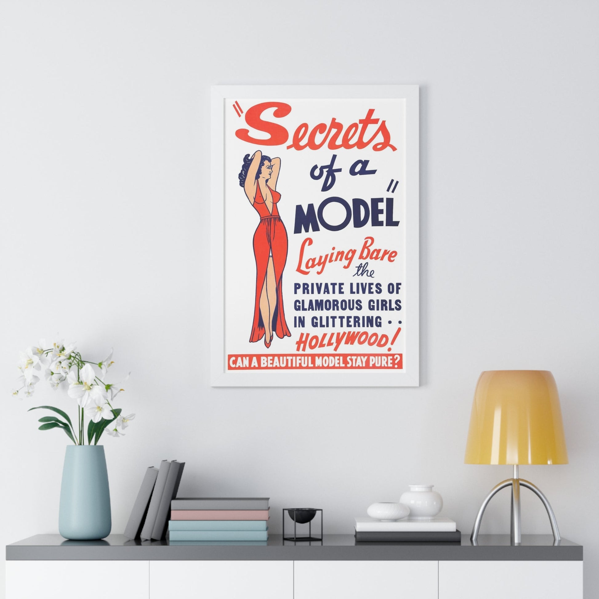 SECRETS OF A MODEL 1940 - Framed Movie Poster-The Sticker Space