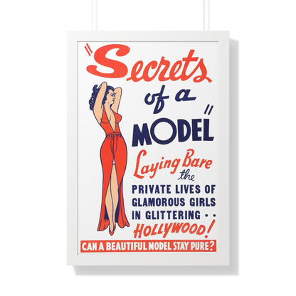 SECRETS OF A MODEL 1940 - Framed Movie Poster-20" x 30"-The Sticker Space