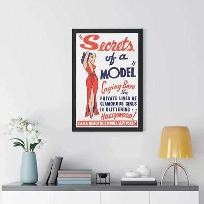 SECRETS OF A MODEL 1940 - Framed Movie Poster - The Sticker Space