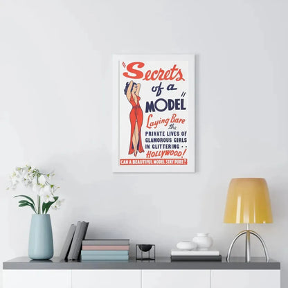 SECRETS OF A MODEL 1940 - Framed Movie Poster - The Sticker Space