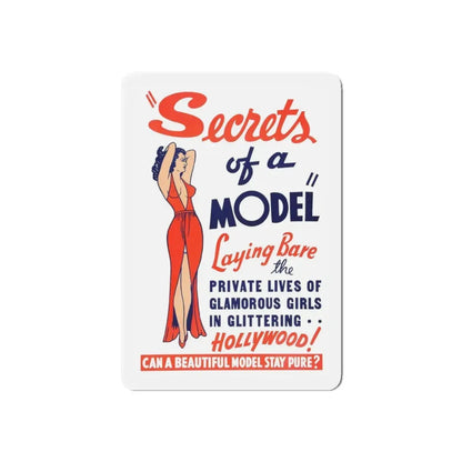 SECRETS OF A MODEL 1940 Movie Poster - Refrigerator Magnet 4 Inch Die-Cut - The Sticker Space