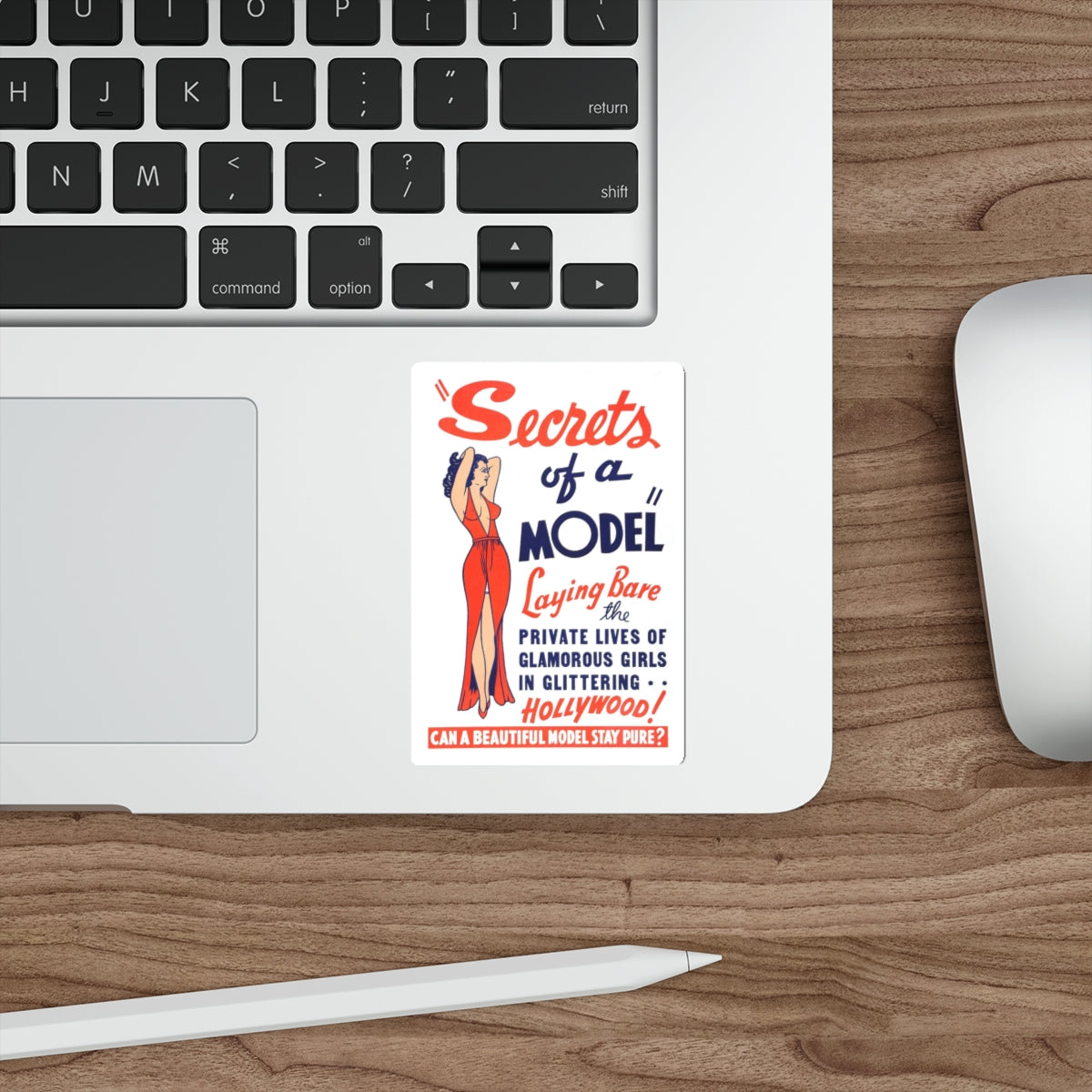 SECRETS OF A MODEL 1940 Movie Poster STICKER Vinyl Die-Cut Decal-The Sticker Space