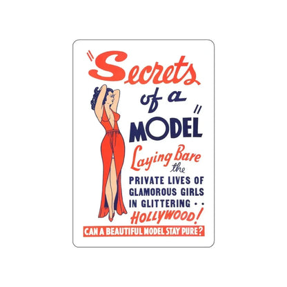 SECRETS OF A MODEL 1940 Movie Poster STICKER Vinyl Die-Cut Decal 4 Inch - The Sticker Space