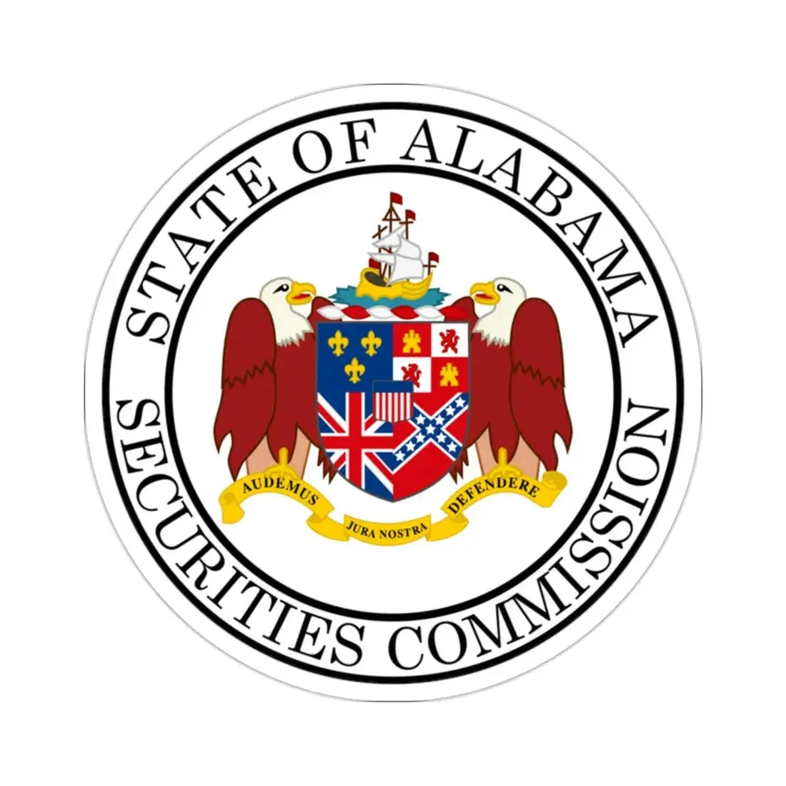 Securities Commission of Alabama STICKER Vinyl Die-Cut Decal 2 Inch - The Sticker Space