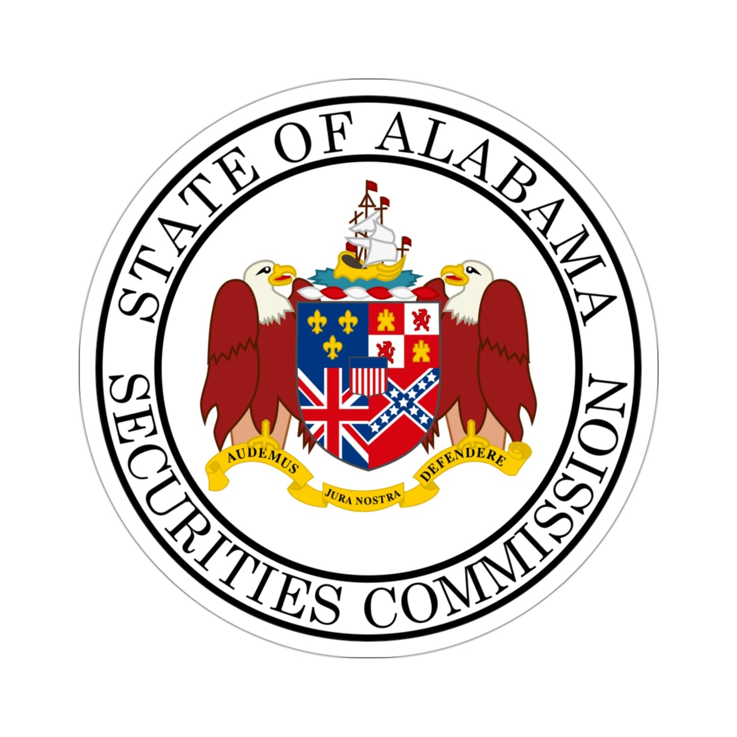 Securities Commission of Alabama STICKER Vinyl Die-Cut Decal-3 Inch-The Sticker Space