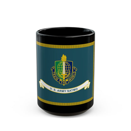 Security Asasistance Training Management Organization Flag (U.S. Army) Black Coffee Mug-15oz-The Sticker Space