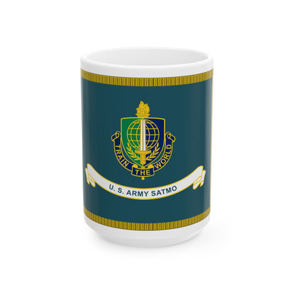 Security Asasistance Training Management Organization Flag (U.S. Army) White Coffee Mug-15oz-The Sticker Space