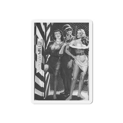 See-For-Men-September-1961-2 (Magazine Illustration) Refrigerator Magnet 4 Inch Die-Cut - The Sticker Space