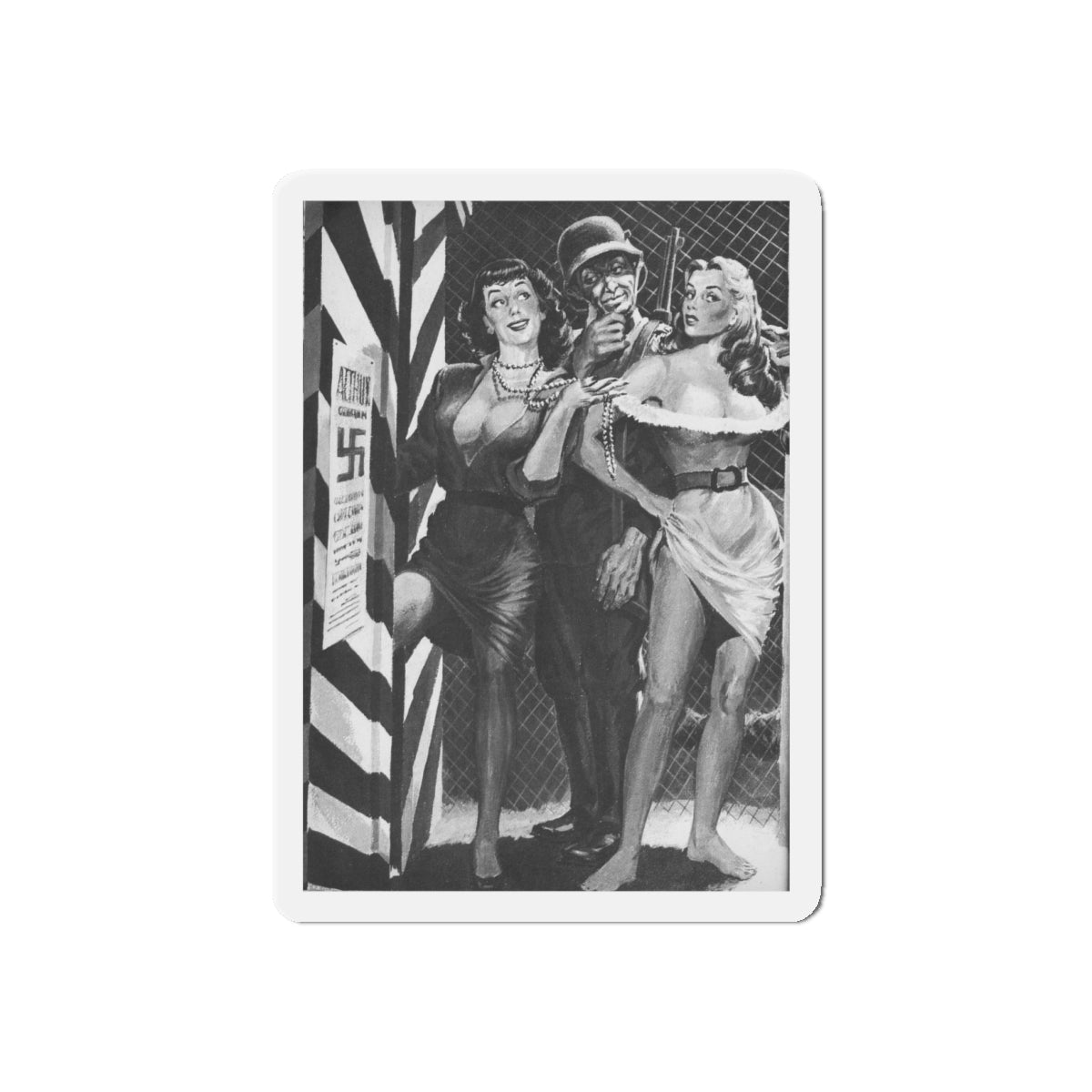 See-For-Men-September-1961-2 (Magazine Illustration) Refrigerator Magnet-4" x 4"-The Sticker Space