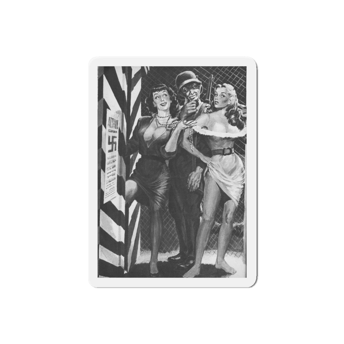 See-For-Men-September-1961-2 (Magazine Illustration) Refrigerator Magnet-6 Inch-The Sticker Space